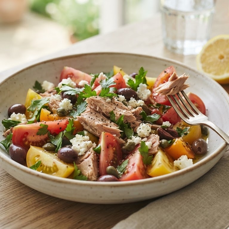 Tomatensalade met tonijn recept