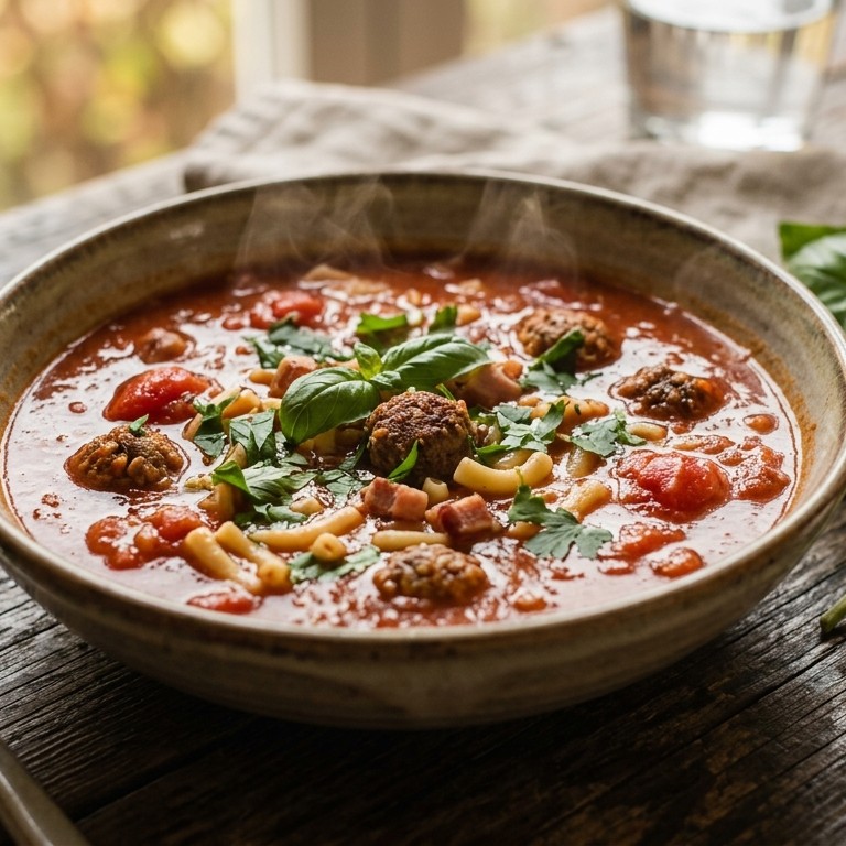 Tomatensoep, gemaakt van verse tomaten recept