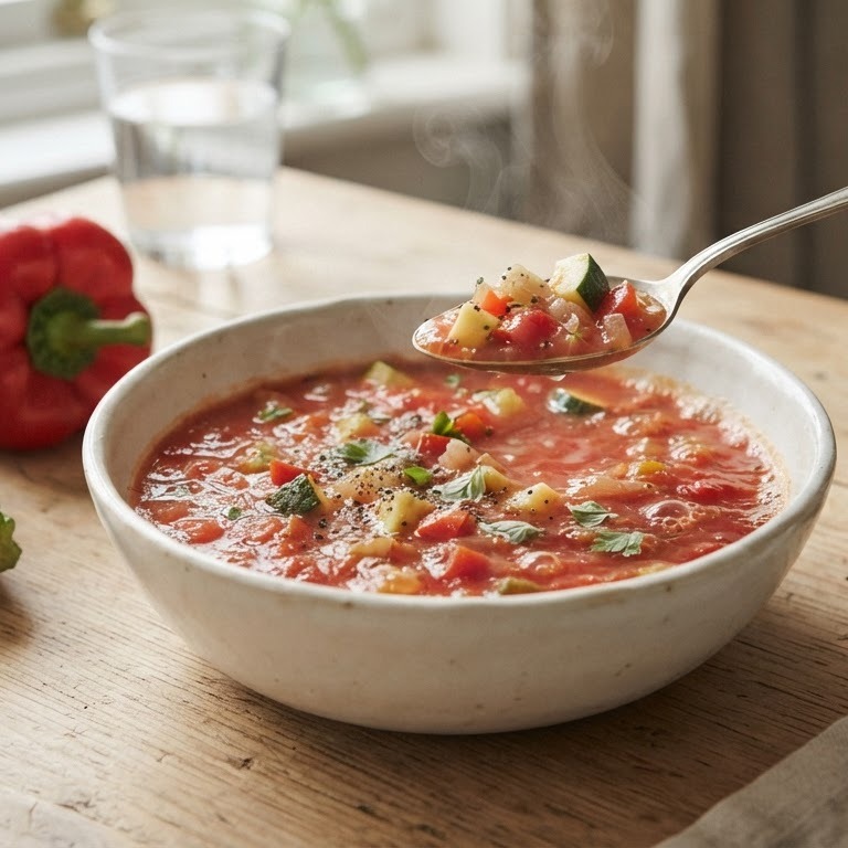 Tomatensoep met groenten recept