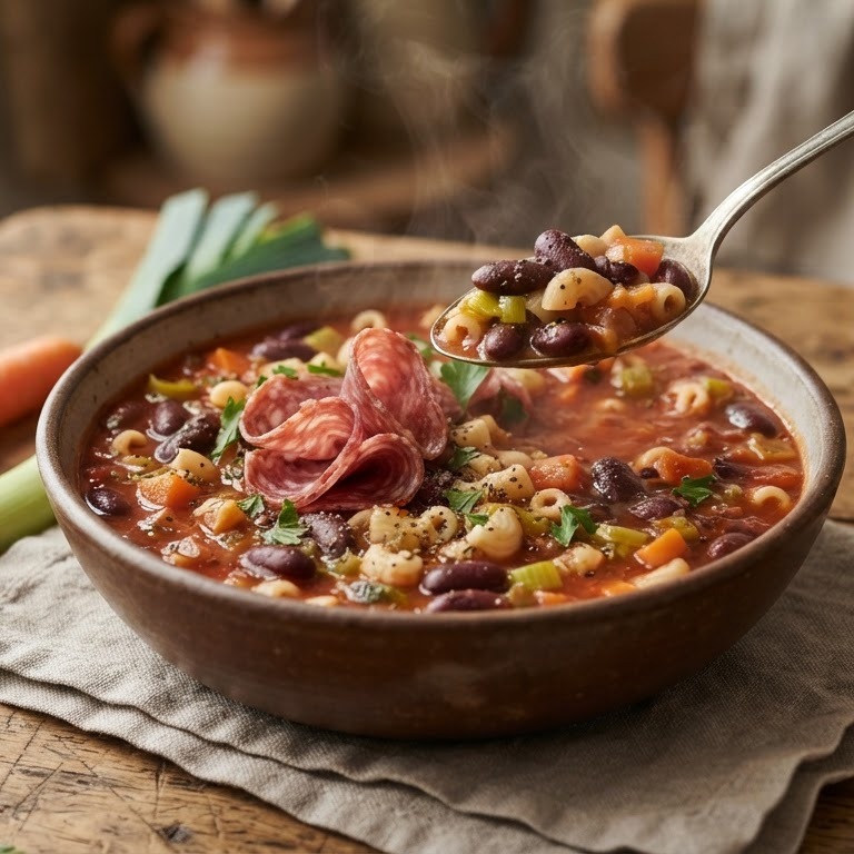 Tomatensoep met kidneybonen recept
