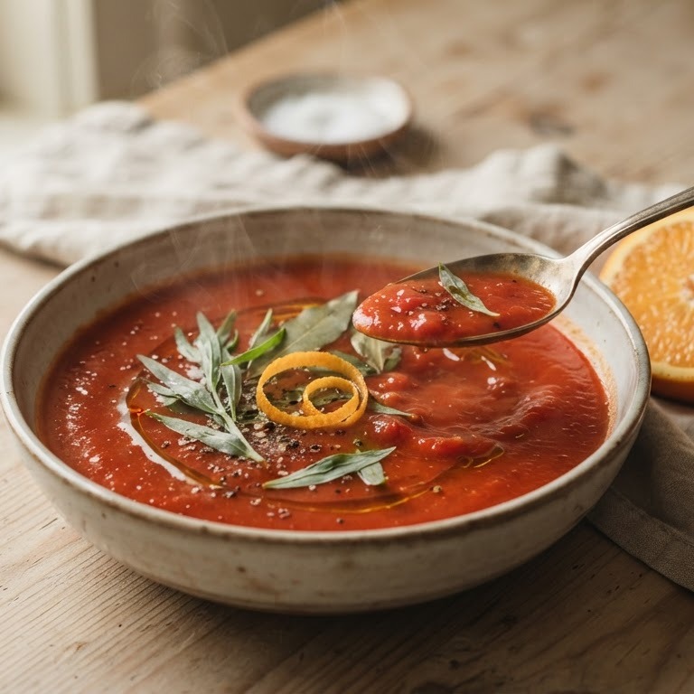 Tomatensoep met kruiden recept