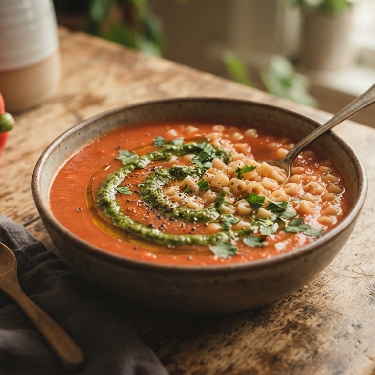 Tomatensoep met paprika recept