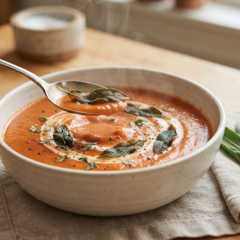 Tomatensoep met salie recept