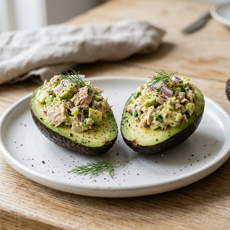 Tonijnsalade met avocado recept