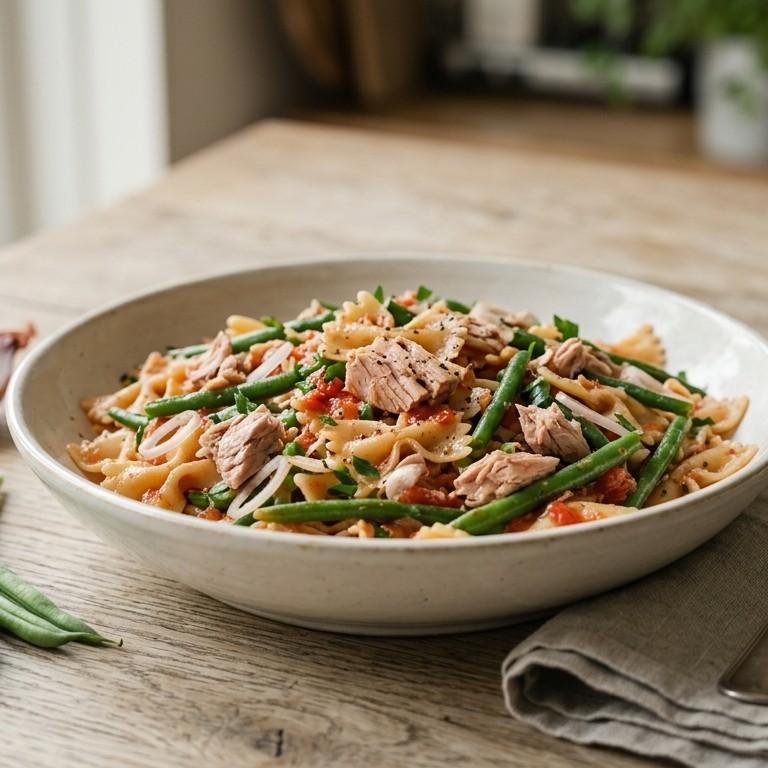 Tonijnsalade met tomatendressing recept