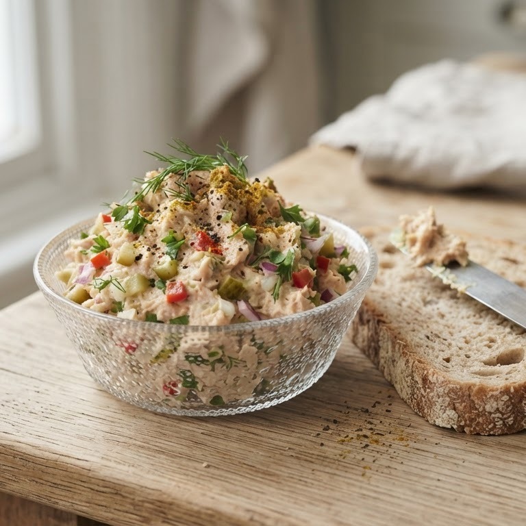 Tonijnsalade voor op brood recept