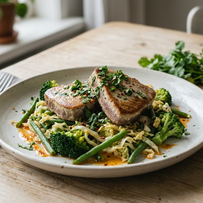 Tonijnsteaks recept
