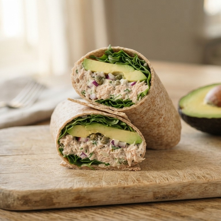Tonijnwrap met avacado recept