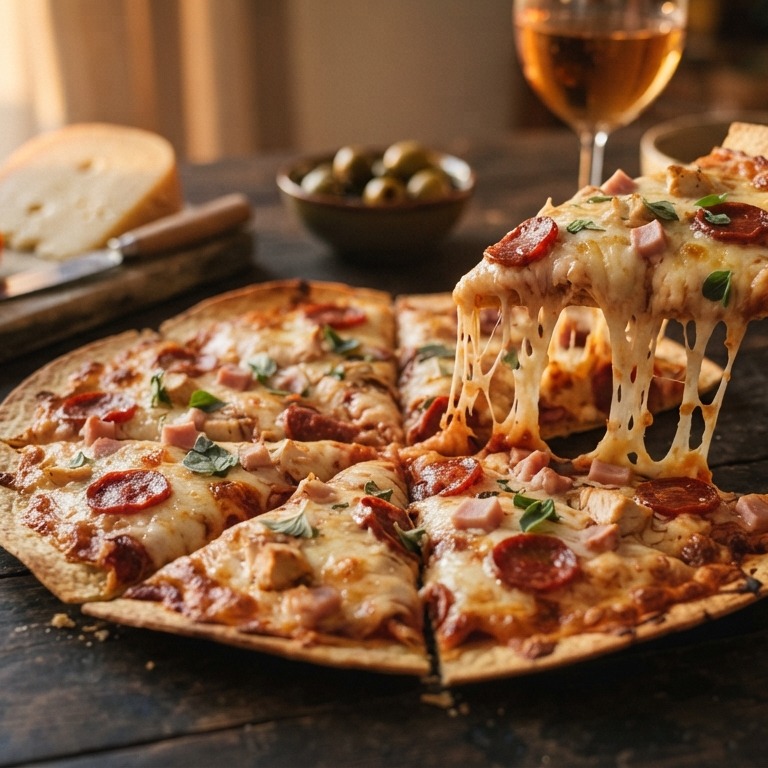 Tortilla pizza recept