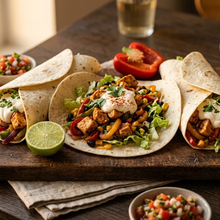 Tortillawraps met kipfilet recept