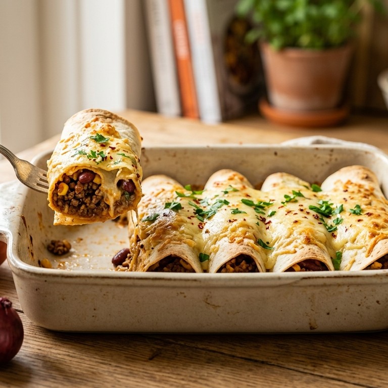 Tortillawraps met rundergehakt recept