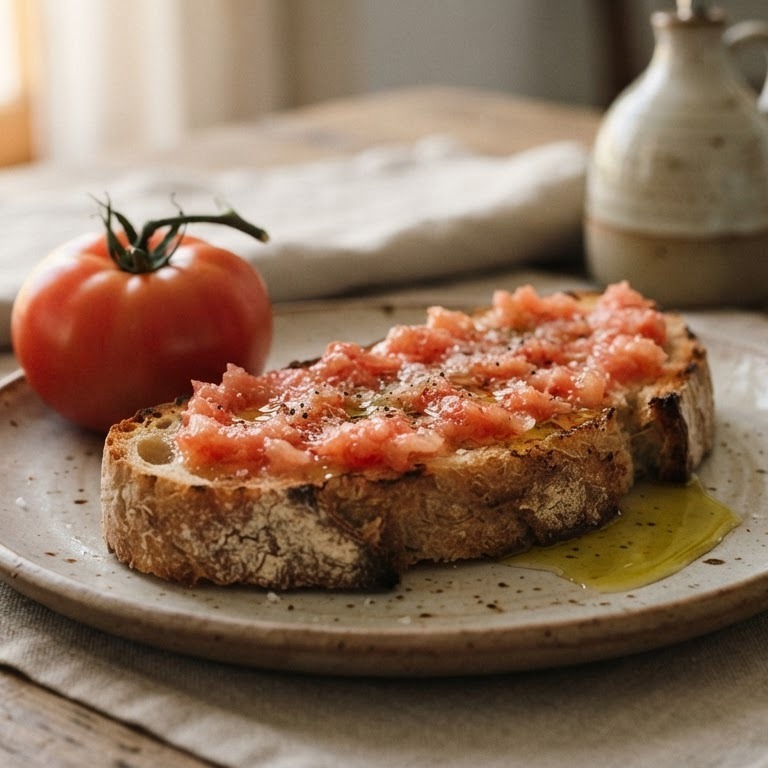 Tostada de tomate recept