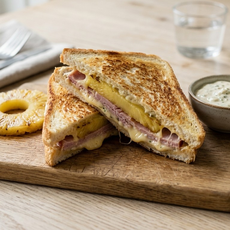 Tosti Hawaï met remouladesaus recept