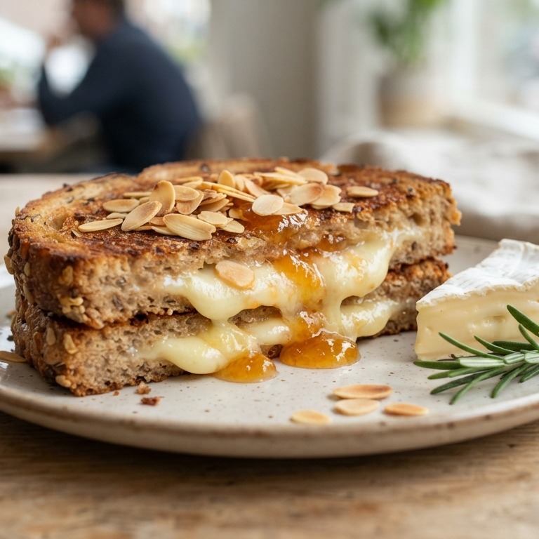 Tosti met abrikozenjam en brie recept