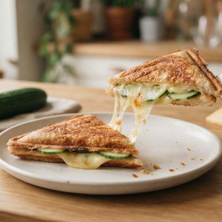 Tosti met kaas en komkommer recept