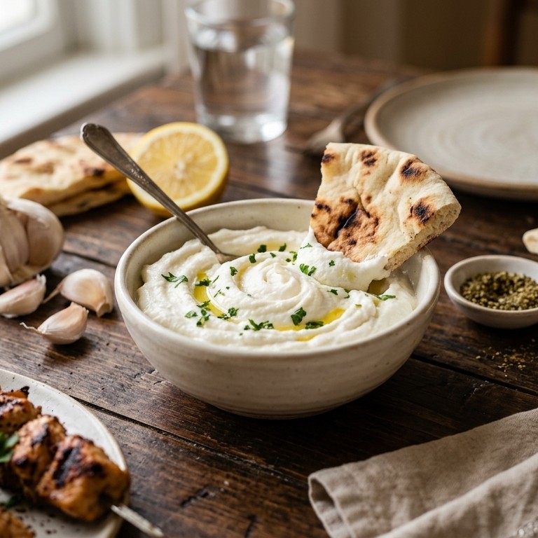 Toum (Arabische knoflookdipsaus) recept