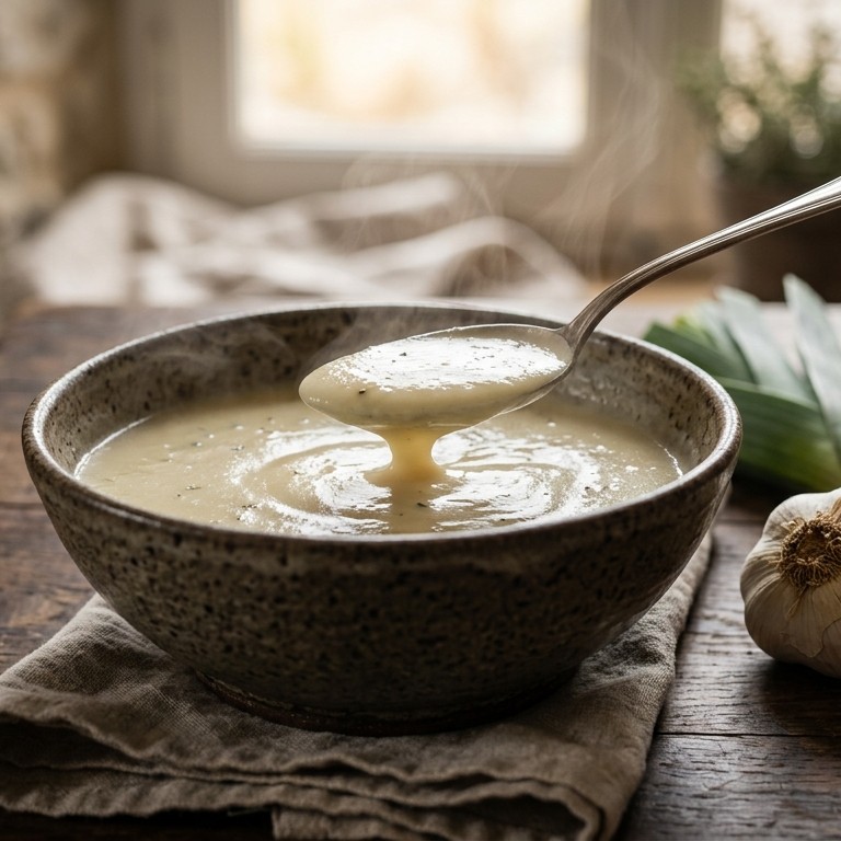 Tourain blanchi recept