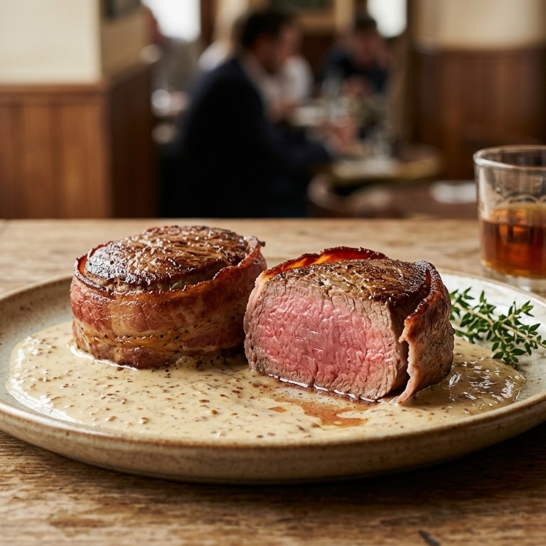 Tournedos met mosterdroom recept