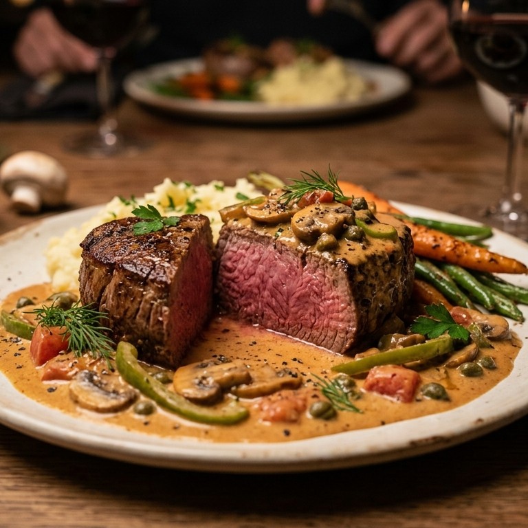 Tournedos Stroganoff recept