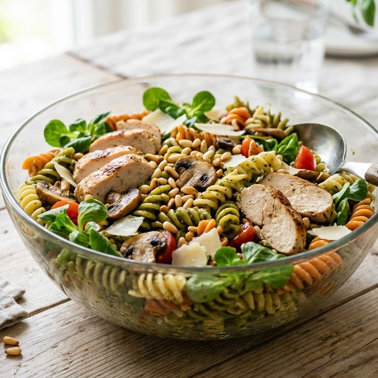 Tri-colore pastasalade recept