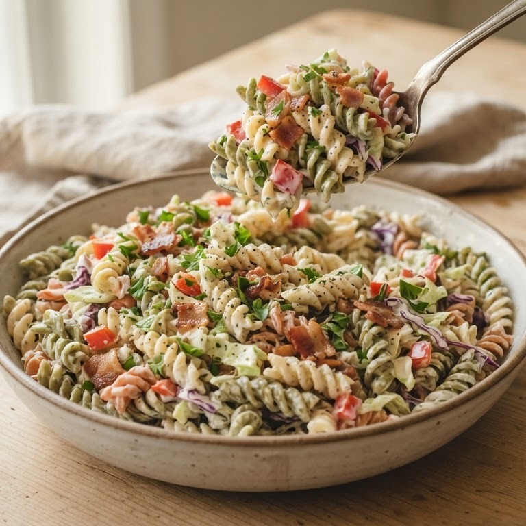 Tricolore pastasalade recept