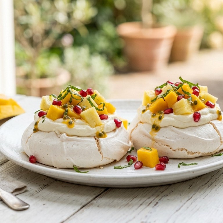 Tropicana pavlova recept