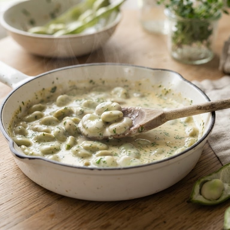 Tuinbonen met boursin recept