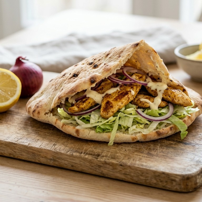 Turks brood met kipfilet recept