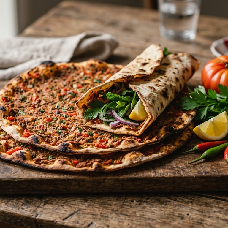 Turkse pizza Lahmacun recept