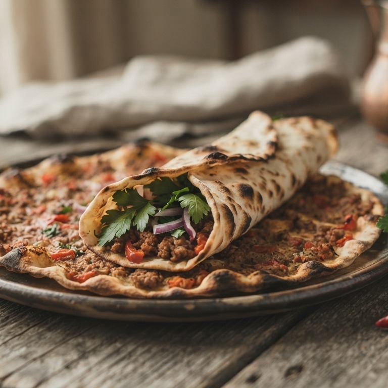 Turkse pizza (Lahmacun) recept