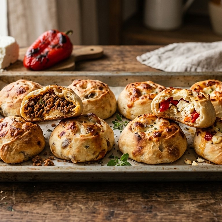 Twee soorten pizzabroodjes recept
