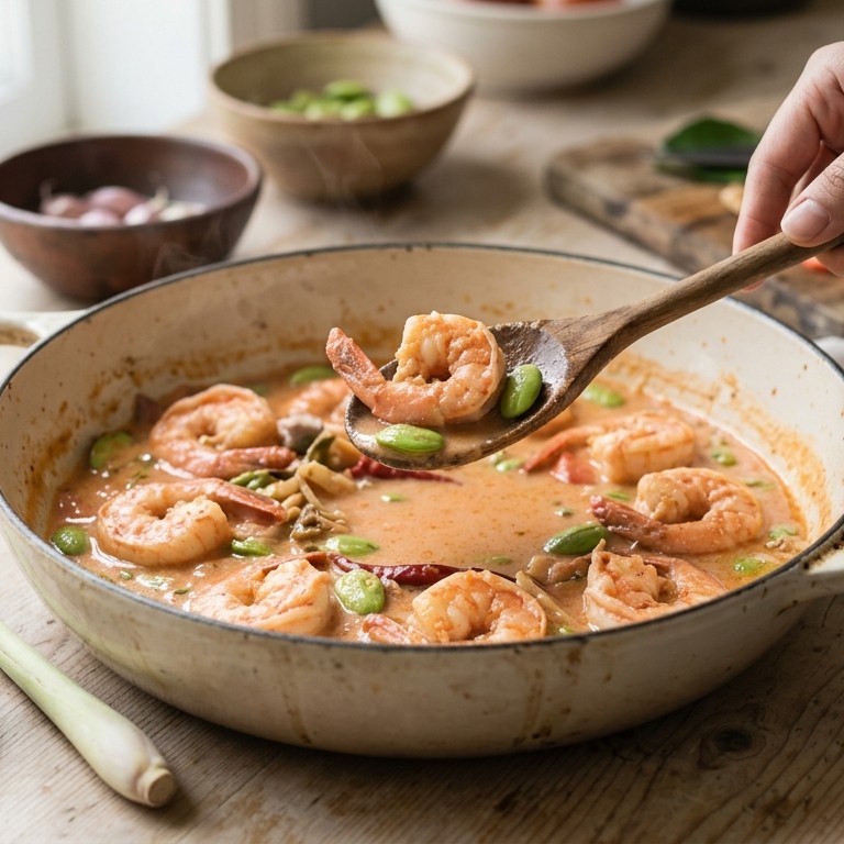 Udang Bandung (milde grote garnalen) recept
