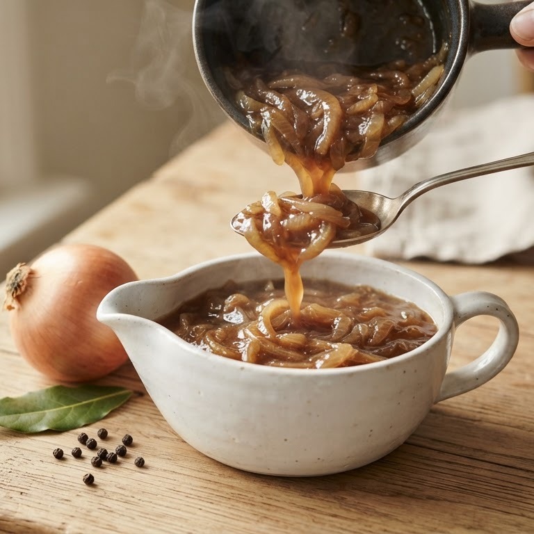Uien-saus recept