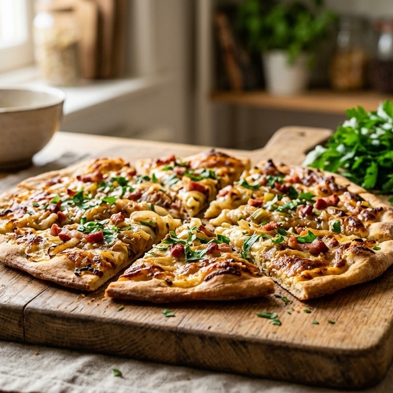 Uienpizza recept