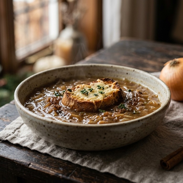 Uiensoep met rietsuiker en kaneel recept