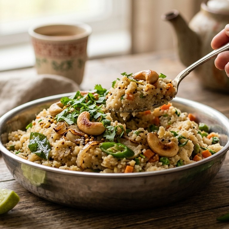 Uppama (kruidenpasta uit India) recept