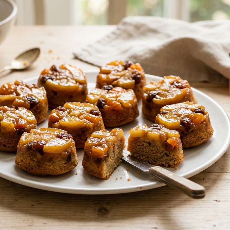 Upside down special cake bites recept