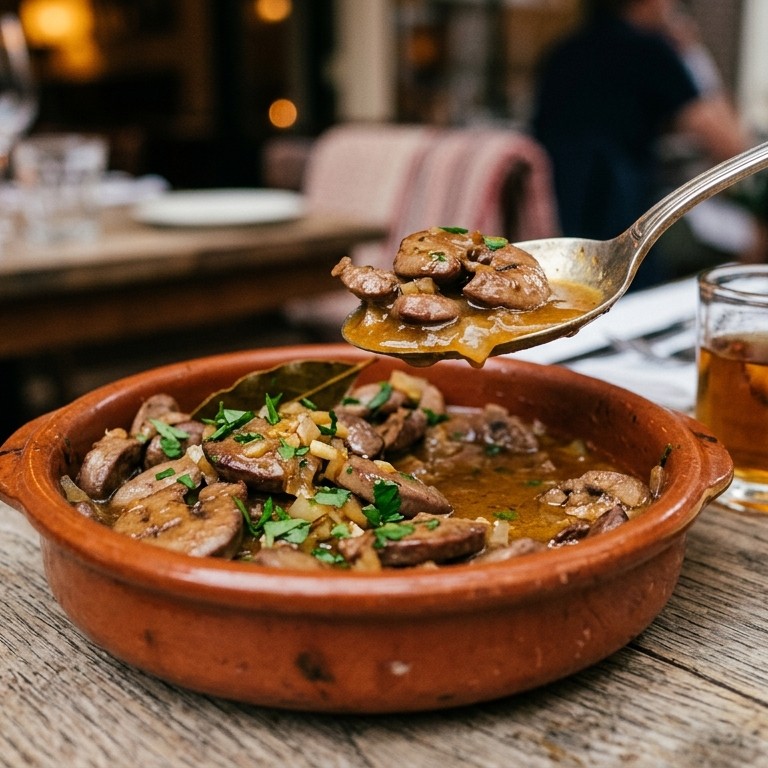 Varkens nieren in sherrysaus recept