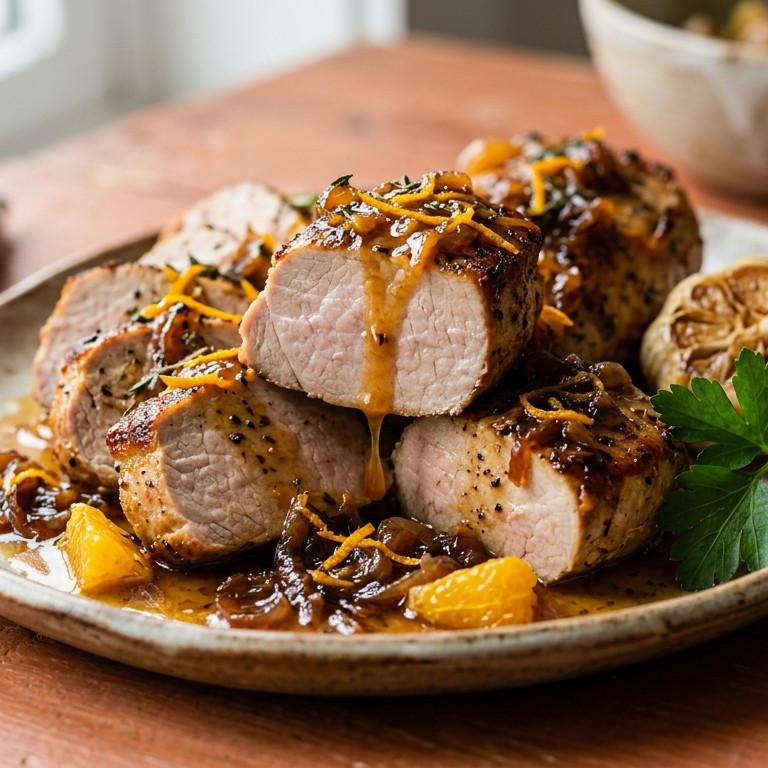 Varkensfilet met sinaasappel recept
