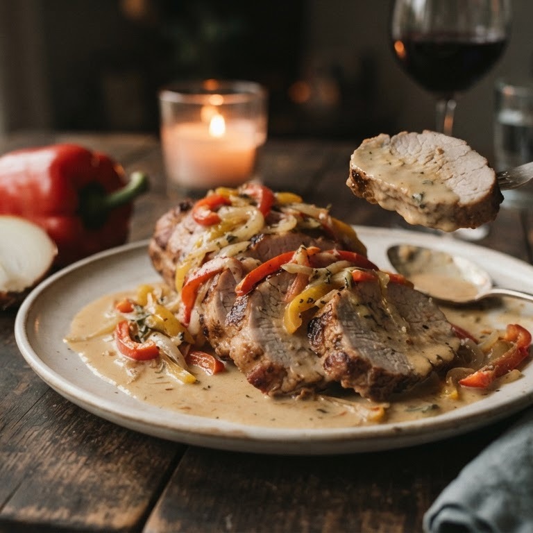 Varkensgebraad met curry en sherry recept
