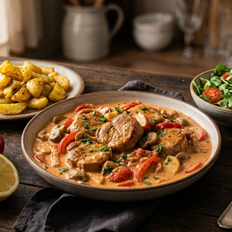 Varkenshaas Bakonyi recept