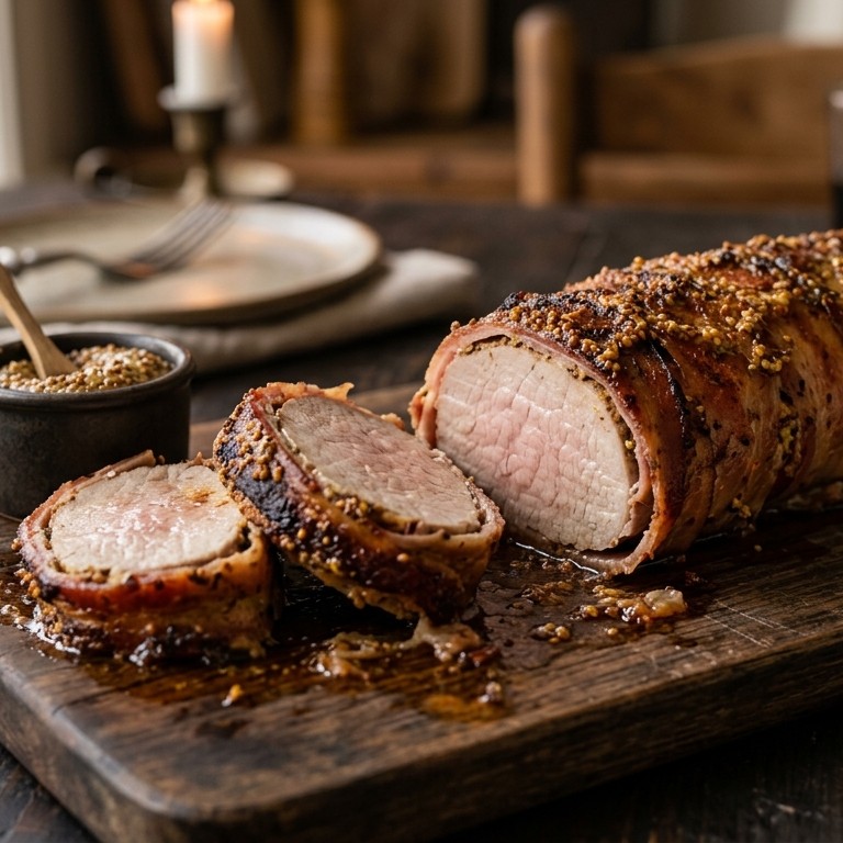 Varkenshaas in bacon recept