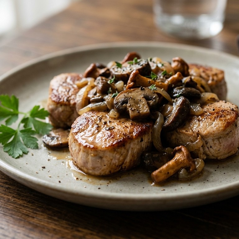Varkenshaas met champignons recept