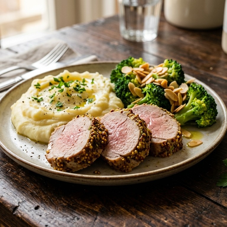 Varkenshaas met mosterdkorst recept