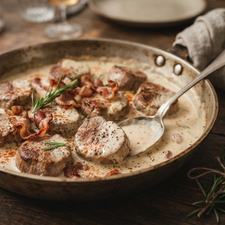 Varkenshaas met roomsaus recept