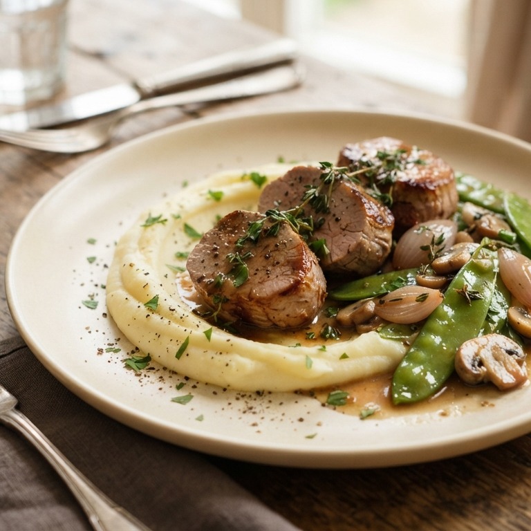 Varkenshaasje met groenten culinair recept