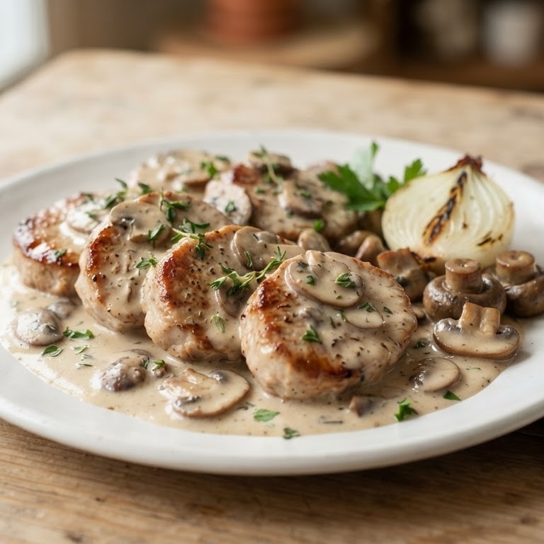 Varkenshaasje met roomsaus recept