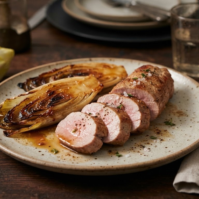 Varkenshaasje met witlof recept
