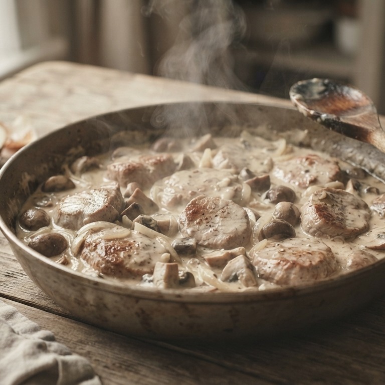 Varkenshaasjes met champignon-roomsaus recept