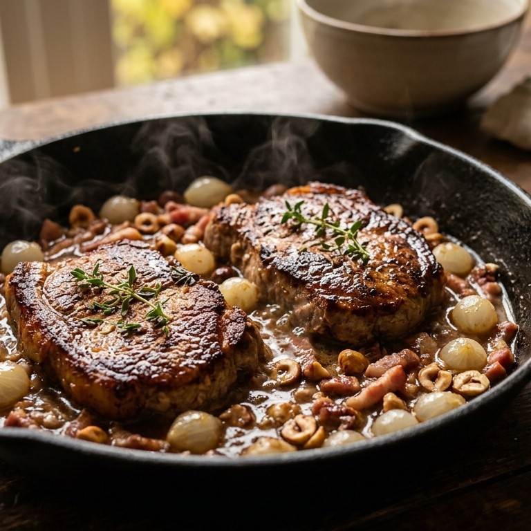 Varkensoester met hazelnoten recept